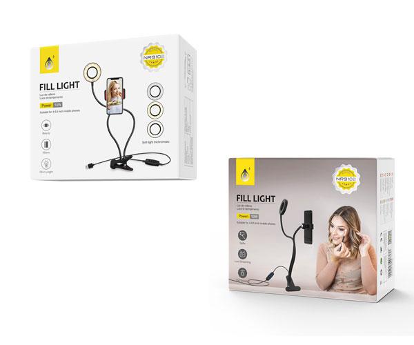 Anillo de Luz Led Mini Tree 2 en 1 Nr9102 Con pinza Soporte Flexible Movil 3 Modos de luz / 2901022 - Imagen 2