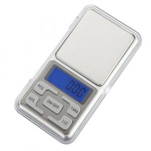 Báscula Digital NR9109 / 0.01g / Función de tara y descuento / Calibrable / Mini balanza de joyería / Plata / One+