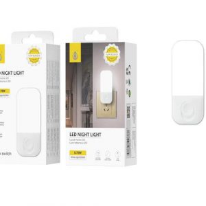Luz nocturna LED NR9263 / Luz Blanca / 5000K / 0.78W / Boton de encendido / One+ / 2902631