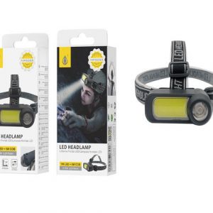 Linterna Frontal LED 5W NR9265 / 90º / Recargables por USB / Negro / 2902652