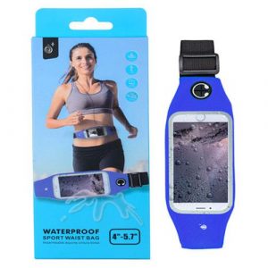 Cinturon smartphone impermeable running azul / J7043