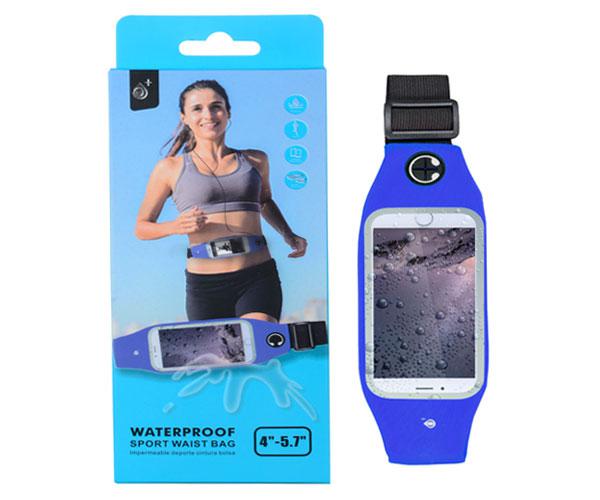 Cinturon smartphone impermeable running azul / J7043