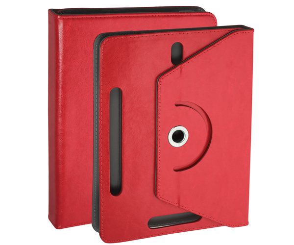 Funda tablet ajustable giratoria ONE+ 7 pulgadas roja
