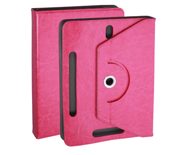 Funda tablet ajustable giratoria ONE+ 7 pulgadas rosa
