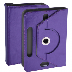 Funda tablet ajustable giratoria ONE+ 7 pulgadas morada