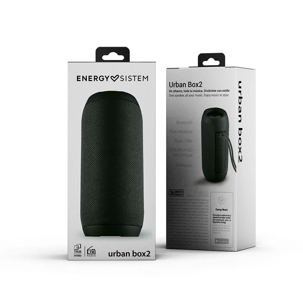 Altavoces Bluetooth Energy Sistem Urban Box 2 / 10W / TWS / Bluetooth 5.0 / FM Radio / Negro / 449323 - Imagen 6