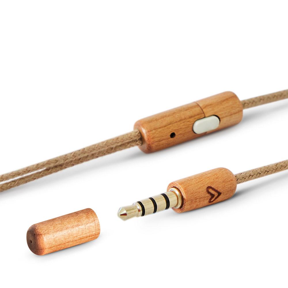 Auriculares Energy Sistem CherryWood / Mini Jack / Microfono Integrado / Marron / 450428 - Imagen 4