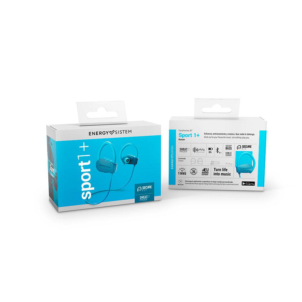 Auriculares Deportivos Bluetooth Energy Sistem Sport 1+ / Asistente de voz / Resistente al sudor / Azul / 451791 - Imagen 5