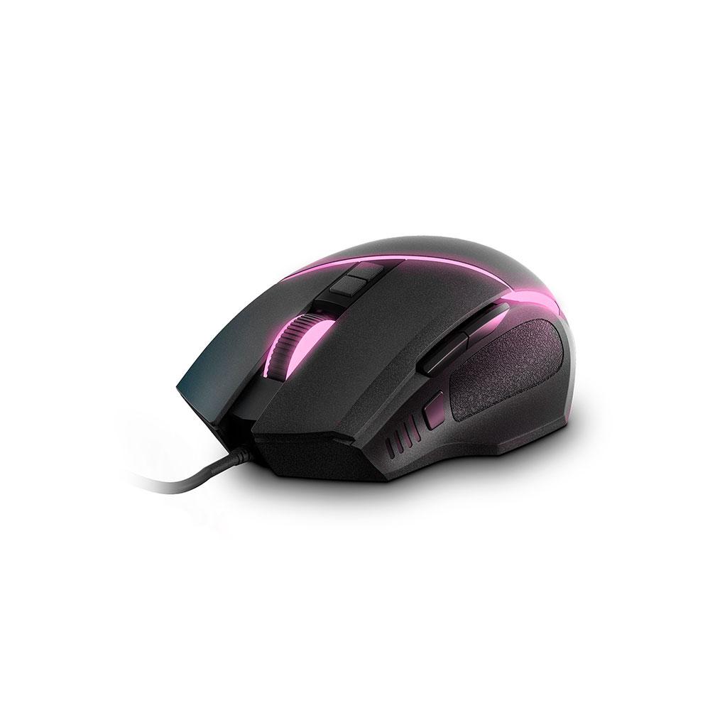 Raton Energy Sistem Gaming ESG M2 Flash / 6.400 Dpi / RGB / 8 Botones / Negro / 452064