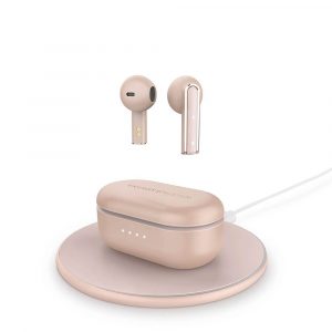 Auriculares Inalambricos Bluetooth Energy Sistem Style 4 Ultra / 25 horas de autonomia / Base de carga inluido / Rosa Oro / 453481