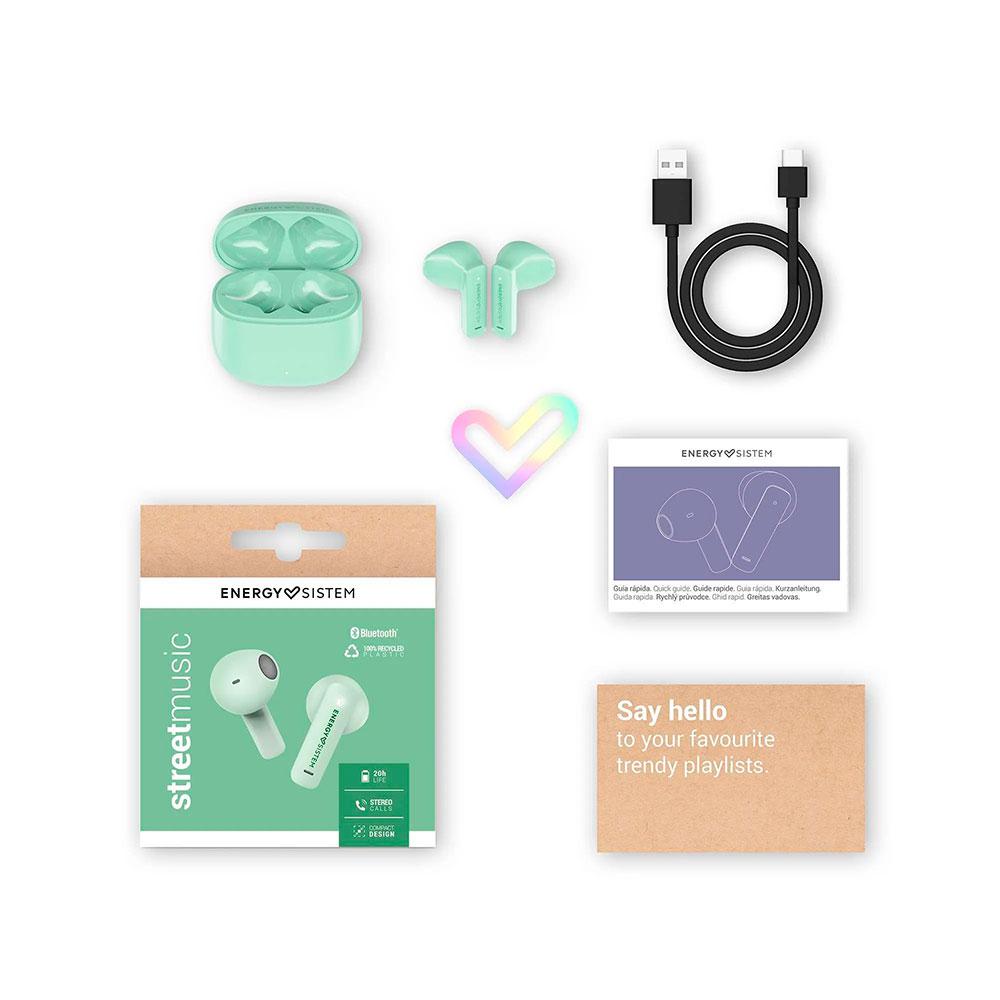 Auriculares Inalambricos Bluetooth Energy Sistem Streetmusic / BT 5.4 / 20h autonomia / Verde / 459216 - Imagen 6