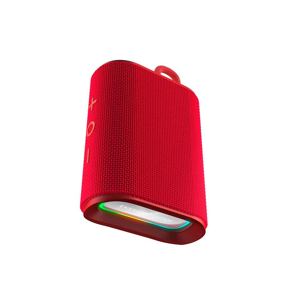 Altavoces Bluetooth Energy Sistem Streetplay / IPX6 / 12h de Autonomia / Lector Micro SD / Luces LED / Manos Libres / Rojo / 459247