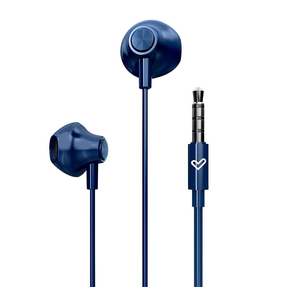 Auriculares Energy Sistem EasyPods / Conector Jack 3.5 / Cable 1.2 / Microfono Integrado / Control de Volumen / Azul / 459308