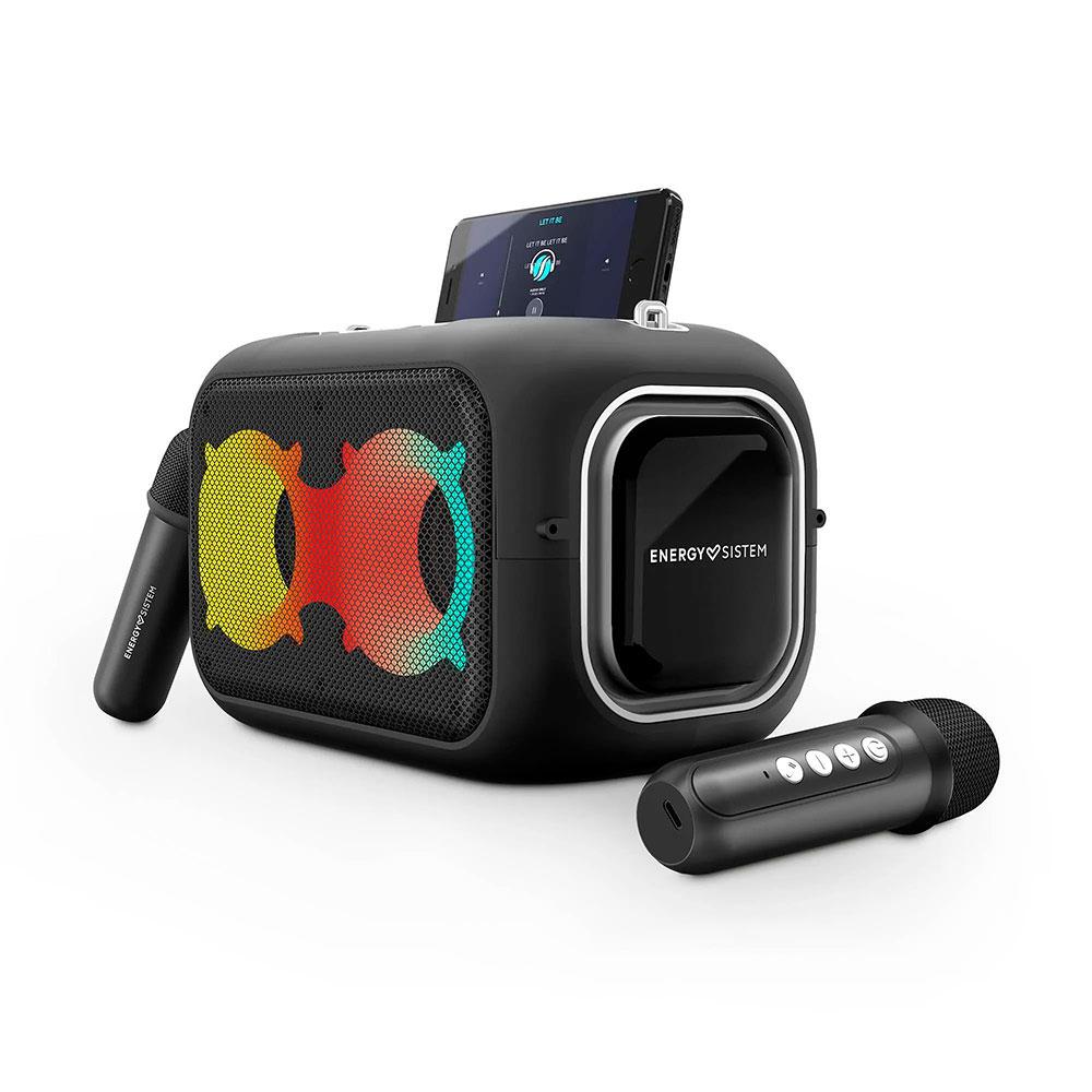 Altavoces Bluetooth Energy Sistem Karaoke / Bluetooth 5.4 / 60W / IPX4 / 2 Microfonos Inalambricos / Luces LED / Verde / 459339 - Imagen 5