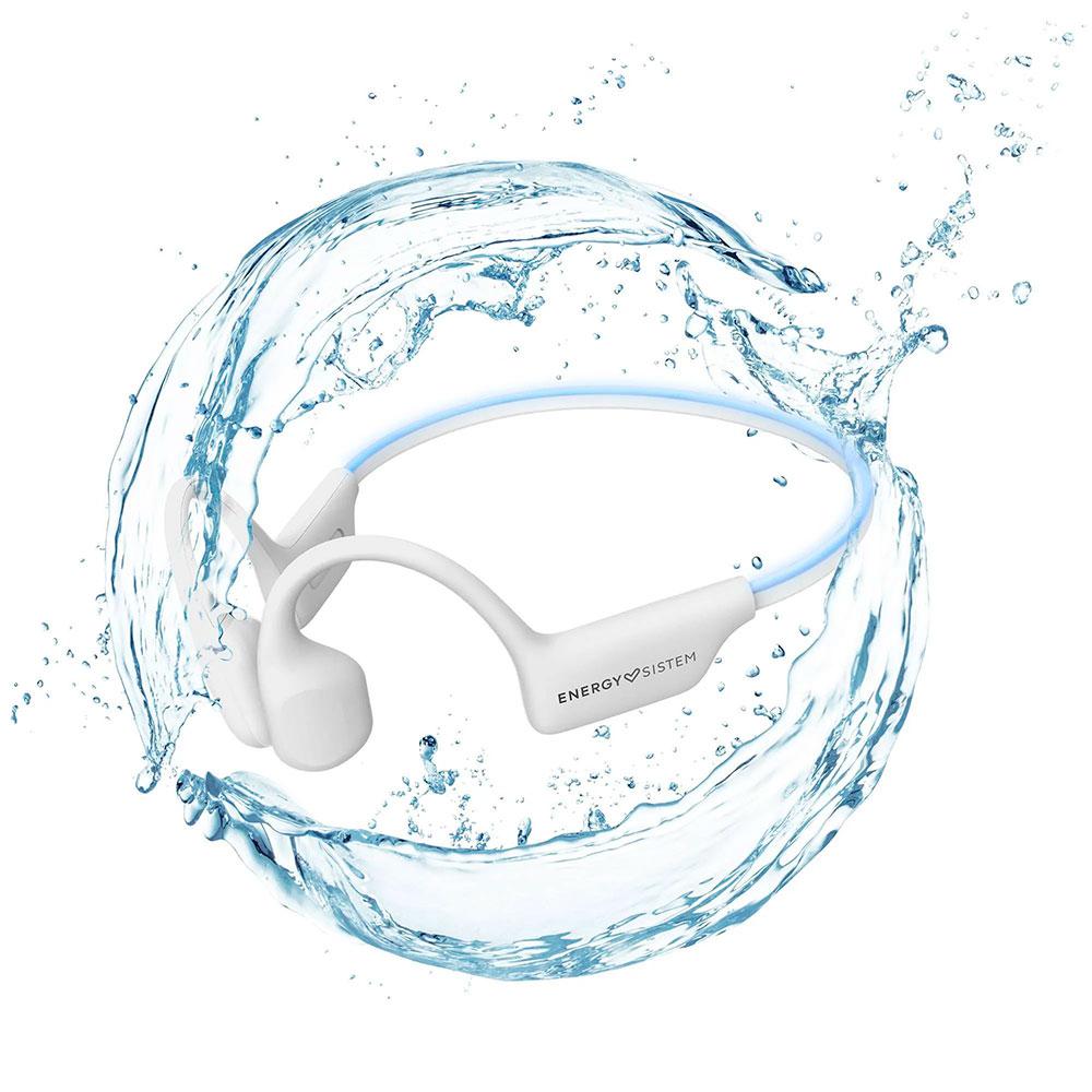 ÷ Auricular bluetooth energy system conduccion osea aquasport sumergibles ipx8 bt 5.4 8gb mp3