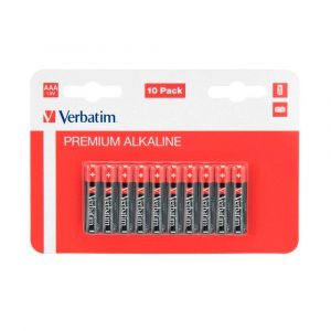 Pilas Verbatim Alcalinas LR03 AAA 1.5v (10 unid.) / 49874