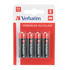 Pilas Verbatim Alcalinas LR06 AA 1.5v (4 unid.) / 049921-46