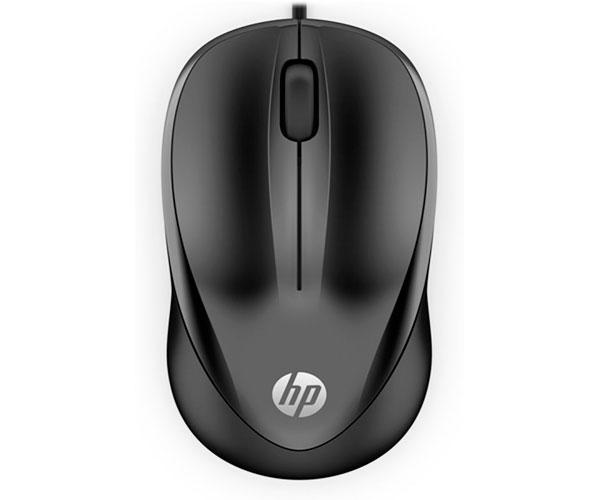 Raton óptico HP 1000 / 1200 Dpi / 1.5 m / Negro / 4QM14AA