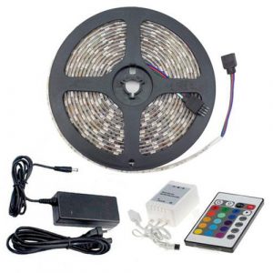 Tira de Luces LED / 5 Metros / RGB / Control remoto / 5050  (Posibilidad de poner cada led de un color diferente) 50592