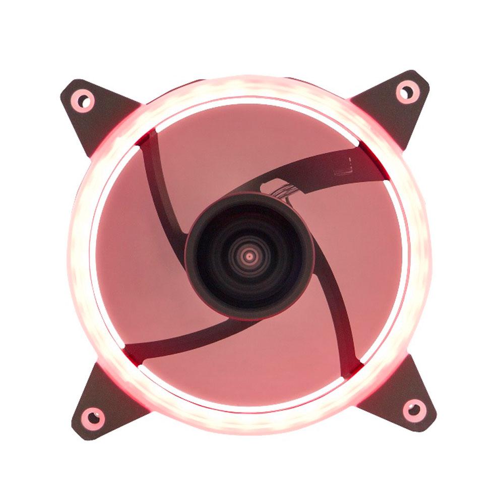 ÷ Ventilador interno unyka candy 120mm anillo led rojo 7 aspas 1400rpm - Imagen 2