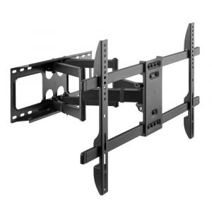 ÷ Soporte de pared orientable equip para pantalla de 37- 80" doble brazo inclinable y giratoria max. "