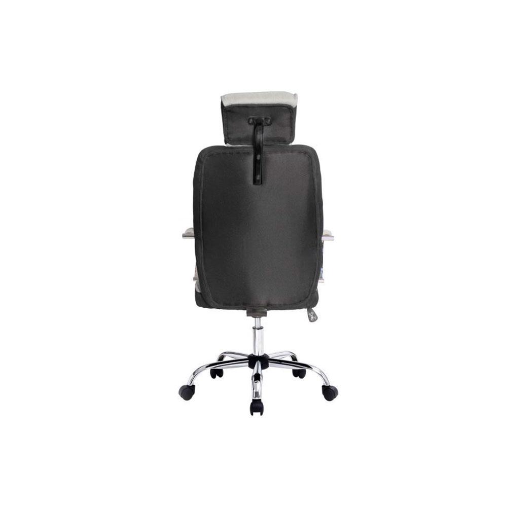 ÷ Silla de oficina equip respaldo medio color gris recubrimiento pu de alta calidaddise?o ergonomico - Imagen 3