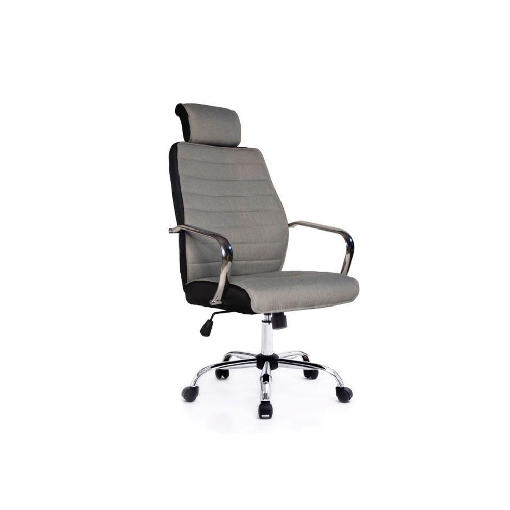÷ Silla de oficina equip respaldo medio color gris recubrimiento pu de alta calidaddise?o ergonomico