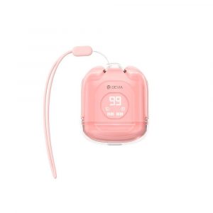 Auricular inalámbrico Devia Smart M6 / TWS / Bt 5.3 / 250 mAh / Rosa