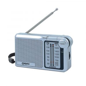 Radio portatil Am-Fm con Antena YH0003 / Altavoz externo / Plata / Mayou / 7600030