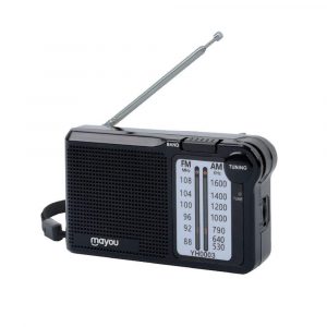 Radio portatil Am-Fm con Antena YH0003 / Altavoz externo / Negro / Mayou / 7600032