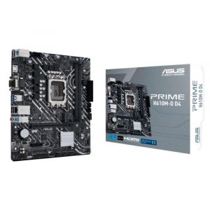 Placa base Asus Prime H610M-D D4 / Socket 1700 / 2xDDR4 / MATX / 12-13th Gen. / 90MB1A00-M0EAY0