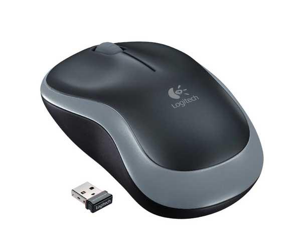 Raton óptico inalámbrico Logitech M185 Negro-Gris - Imagen 2