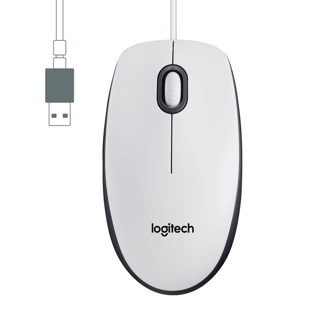 Raton óptico USB Logitech M100 Blanco / 1000 dpi / 910-006764 - Imagen 2