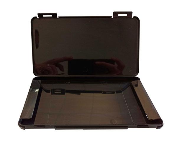 Estuche porta mascarillas negro rectangular 190 x 110 mm - Imagen 2