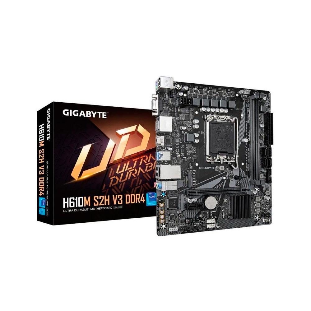 Placa base Gigabyte H610M S2H V3 / Socket 1700 / M-ATX / 2x DDR4 / M.2 / Hdmi-Vga-Dvi-Dp
