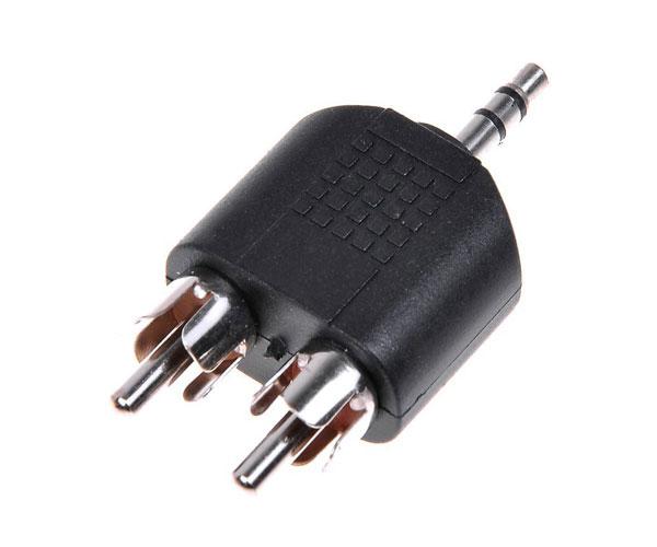 Adaptador Jack 3.5mm Macho a 2x Rca Macho / A-458 / Gembird