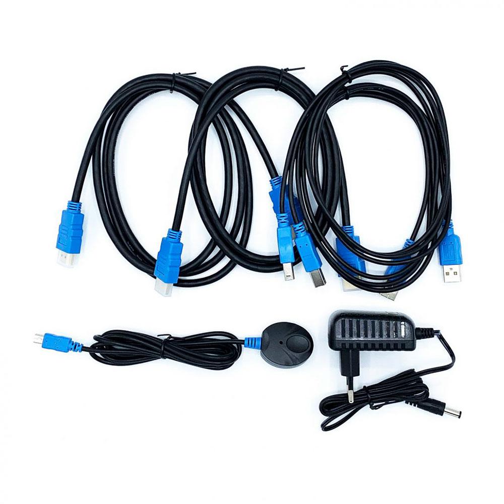 Kvm Switch Aisens / 2xHDMI / 2xUSB / A111-0400 - Imagen 4