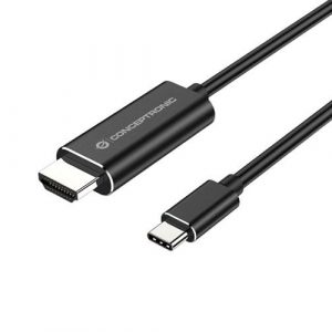 Cable de Video Usb-c Macho a Hdmi Macho / 2 Metros / 4K / Negro / Conceptronic ABBY04B