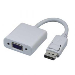 Adaptador DisplayPort a VGA tipo b Blanco