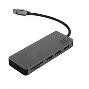 Hub adaptador Type-C a 1xUsb 3.0 / 2xUsb 2.0 / 1xType C / 1xHDMI / MicroSd / SD /