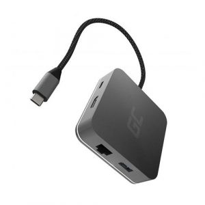 Hub Type-C a 3xUSB 3.0 / 1xHDMI / 1xType-C / 1 RJ45 GIGABIT GREENCELL / AK61