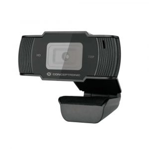 Webcam con Microfono Conceptronic AMDIS05B / Full HD 720p Interpolado / Usb / Foco fijo / 3.6mm / Angulo vision 68º