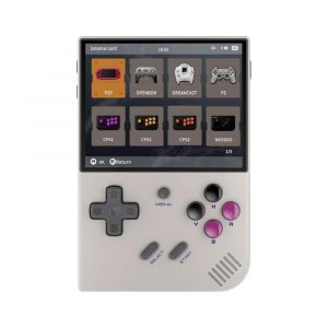 Consola Retro Portatil Anbernic RG35XX Plus / 64GB / 3.5 IPS / 3.300 mAh / Doble Slot SD / Wifi / BT / Gris"