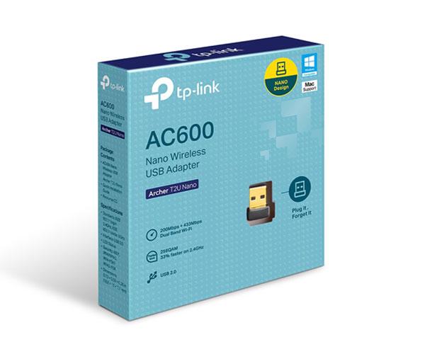 ÷ Usb wifi tp-link archer t2u tama?o nano ac600 150mb en 2,4ghz y 433mb en 5ghz - Imagen 2