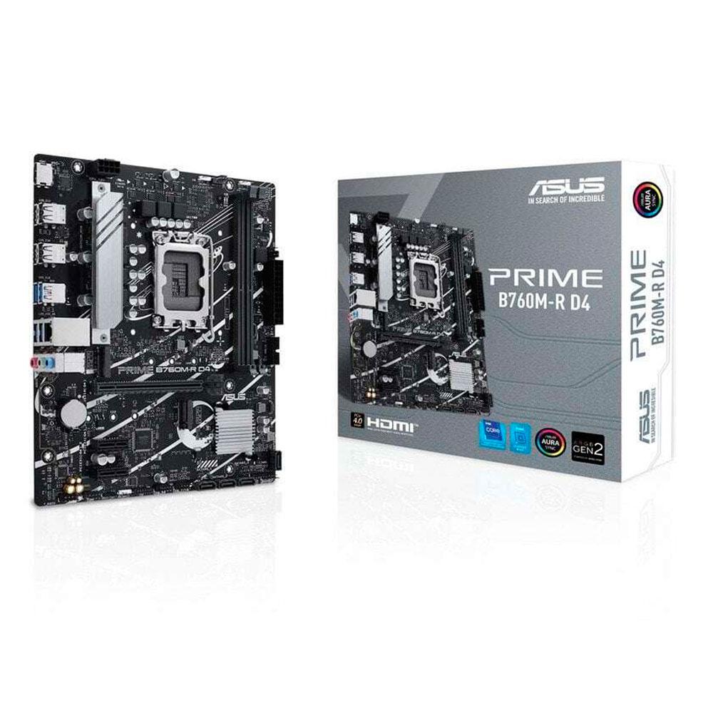 Placa base Asus Prime B760M-R / Socket 1700 / M-ATX / 2xDDR4 / HDMI / M.2 / Pci 4.0 90MB1HA0-M0EAY0
