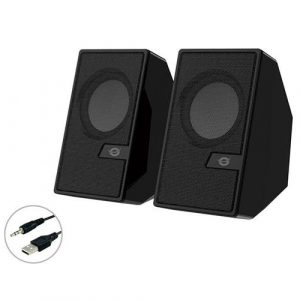 Altavoces 2.0 Bluetooth 5.0 Conceptronic Bjorn02b / 6W / Jack 3.5 / Alimentación USB /  Negro"