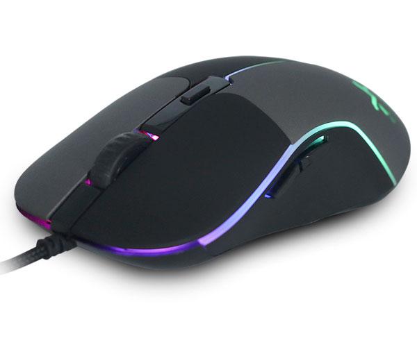 Raton Gaming Droxio Brave / 6400 Dpi / 6 Modos Led / Negro