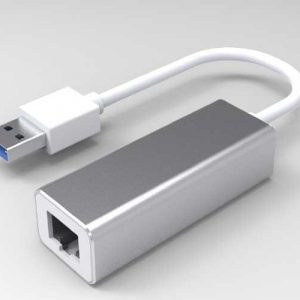 Adaptador conversor USB 3.0 a Ethernet Gigabit RJ45  15cm  Nanocable 10.03.0401