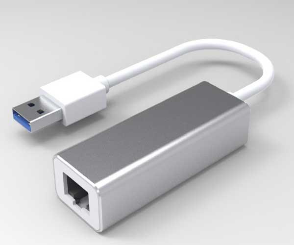 Adaptador conversor USB 3.0 a Ethernet Gigabit RJ45 15cm Nanocable 10.03.0401