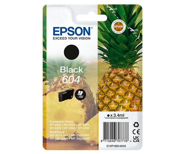 Tinta Original Epson 604 Negro XP-2200 / WF-2910DWF
